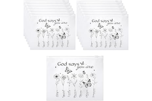 Reginary 50 Pcs Bulk Makeup Bags Inspirational Gifts: Print Design and Production Notes