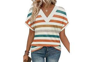 Womens Summer Tops Short Dolman Sleeve Shirts 2026 Fashion V Neck Outfits Clothes: OEM Production and Sizing Notes