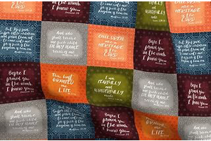 Spoonflower Fabric Bible Verse Wholecloth Cheater on Petal Signature Cotton: Fabric Sourcing and Quality Notes