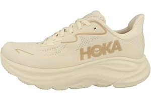 Women's Clifton 10 Sneaker, Vanilla/Birch, 8: Jacquard Weave and Production Notes