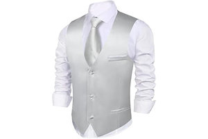Suit Vest for Men Formal/Casual Dress Satin Vests Wedding Tuxedo: Jacquard Weave and Production Notes