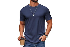 Men's T Shirt Short Sleeve Cotton Blend T-Shirts Crew Neck Casual Summer Basic Tee Shirts: OEM Production and Sizing Notes