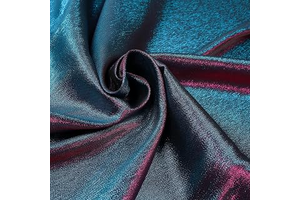 Two Tone Iridescent Fabric Metallic Thread Color Changing for Sewing Costume Gown (Blue Fuchsia Blending) 60 Inches Wide, 1 Yard: Fabric Sourcing and Quality Notes