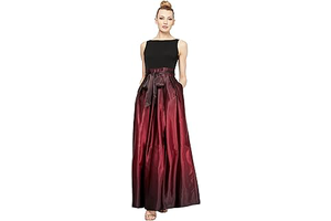 Women's Sleeveless Long Satin Mother of The Bride Dress with Pockets, Formal Party Gown: Ombre Dyeing and Production Notes