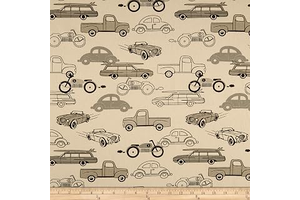 Premier Prints Retro Rides Canvas Fabric, Lead, Fabric By The Yard: Fabric Sourcing and Quality Notes