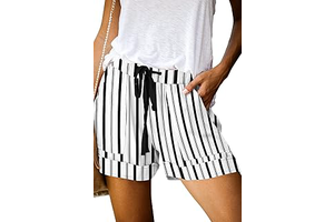 Womens Casual Shorts Comfy Elastic Waist Drawstring Pocket Shorts Pants: OEM Production and Sizing Notes
