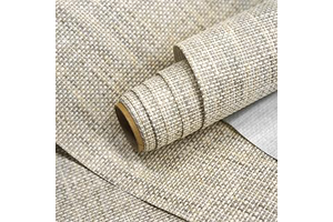 Ansehan Grasscloth Textured Wallcovering W712 Terraces Collection 36" W x 8 Yard L, Natural Modern Paper Weave, Non Prepasted Home Décor for: Jacquard Weave and Production Notes