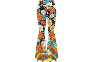 70s Yoga Pants for Womens High Waisted with Pockets Soft Stretchy Workout Athletic Pants: Print Design and Production Notes