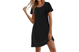 Bamboo Viscose Sleep Shirts for Women Short Sleeve Nightgowns: OEM Production and Sizing Notes
