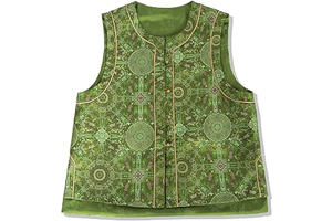 Women's Chinese Brocade Vest Vintage Jacquard Sleeveless Waistcoat: Jacquard Weave and Production Notes