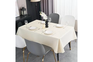 Rectangle Tablecloth Wipeable Vinyl Tablecloths with Flannel Backing, Plastic Outdoor Oil-Proof Waterproof Table Cover, Both Indoors and: Fabric Sourcing and Quality Notes