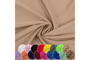 Nylon Spandex Fabric, 80% Nylon, 20% Spandex, Swimwear, Activewear Fabric 4 Way Stretch Sports, Dance, Yoga (Beige, 1 Yard): Fabric Sourcing and Quality Notes