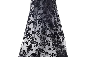 PLIGREAT 2 Yards Floral Embroidered Lace Fabric, 59" Width Exquisite Black Rose Tulle Lace Fabric for Wedding Bridal Dress Party Evening Gown: Fabric Sourcing and Quality Notes
