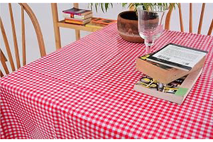 Alux - Waterproof Oilcloth Table Cloth - Wipeable Tablecloths for Picnic - Non-Fading Plastic Table Cover with Better Than Flannel Backing: Composition, Weight and MOQ Guide