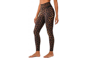 Womens High Waist Leggings Tummy Control Fold Over Yoga Pants: Print Design and Production Notes