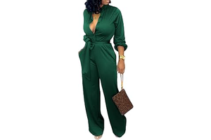 Formal Jumpsuits for Women Dressy Long Straight Pants with Pockets: OEM Production and Sizing Notes