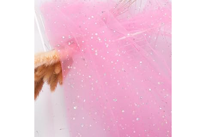 HAVII 59" x 5 Yards Light Pink Glitter Tulle Rolls Bolt Sequin Tulle Fabric Mesh Fabric for Tutu Skirts Dress Sewing DIY Crafts Birthday Wedding: Ombre Dyeing and Production Notes