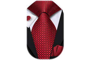Mens 70inches Tie Set Extra Long Necktie for Men Cufflinks Handkerchief Big Tall Men Business Wedding: Jacquard Weave and Production Notes