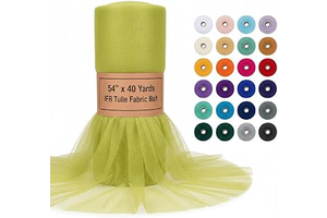 AK TRADING CO. 54" x 40 Yards IFR Tulle Fabric Bolt for Weddings, Decorations, Arts & Crafts, DIY Tutu Skirts & Costumes - Kiwi: Fabric Sourcing and Quality Notes