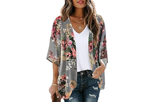 Womens Floral Kimono Cardigan Beach Cover Up Casual Summer Tops: OEM Production and Sizing Notes