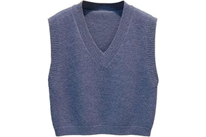 Women's Knitted Vest - Solid Color Sleeveless Sweater Vest Autumn Winter V-Neck Fashion Jacquard Casual Knitted Plu: Jacquard Weave and Production Notes