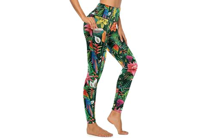 High Waisted Exercise Yoga Pants for Women Running Sports Workout Yoga Leggings with Pockets: Print Design and Production Notes