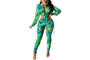 2 Piece Legging Pant Sets for Women Floral Print Long Sleeve Tracksuits Outfits: Print Design and Production Notes