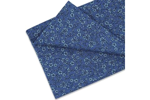 Master FAB -100% Cotton Fabric by The Yard for Sewing DIY Crafting Fashion Design Printed Floral(Spring Flowers Blue): Print Design and Production Notes