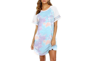 Nightgowns for Women Color Block Sleep Shirt Short Sleeve Sleepwear: OEM Production and Sizing Notes