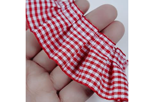 10 Yards Gingham Ruffle Pleated Lace Trim, Gingham Lace Ribbon Fabric Trims for Sewing Making Crafts Dress Curtain Wedding Costume Pillowcase: Fabric Sourcing and Quality Notes