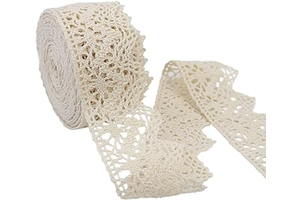 Beige Lace Ribbon 10 Yards Crochet Lace Trim Cotton Sewing for Crafts, Gift Package Wrapping, Bridal Wedding Decoration, Scrapbooking Supplies: Fabric Sourcing and Quality Notes