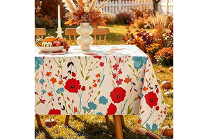 SASTYBALE Vinyl Tablecloth with Flannel Backing 52x70 Inch Rectangle: Fabric Sourcing and Quality Notes
