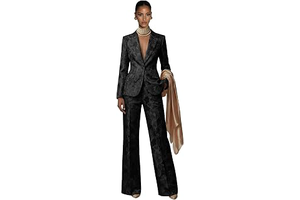 Jacquard Suits for Women 2 Piece Floral One Button Prom Blazer and Pants: Jacquard Weave and Production Notes