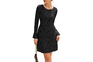 Women's Bodycon Mini Dress, Fall Floral Elegant Wedding Guest Bridal Shower Short Party Date Night Going Out Dresses: Jacquard Weave and Production Notes