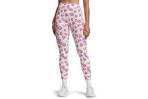 No Front Seam Yoga Leggings 25": Print Design and Production Notes