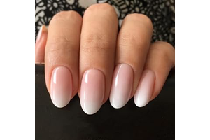 Modelones Press on Nails Short, Oval Fall Fake Nails: Ombre Dyeing and Production Notes