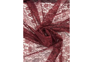Rashel Floral Lace Fabric, Sells by the Yard (Burgundy): Fabric Sourcing and Quality Notes
