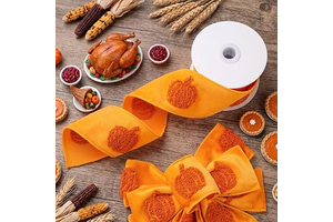 5 Yard Fall Pumpkin Velvet Ribbon Wired Edge Ribbon for Wreath Decor: Fabric Sourcing and Quality Notes