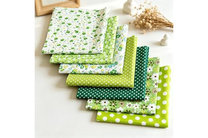 7 Pcs Pre-Cut Cotton Fabric Squares, Quilting Fabric Bundles for Patchwork: Print Design and Production Notes