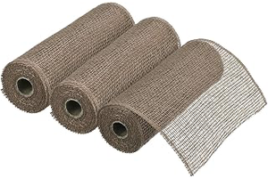 MECCANIXITY 3pcs 10 Inch Poly Burlap Mesh for Wreath, Decorative Mesh Fabric Ribbon 6.4 Yard for Fall Easter Christmas Flower Bow, Linen: Fabric Sourcing and Quality Notes