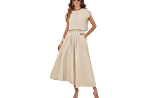Summer Skirt Sets Women 2 Piece Outfits Maxi Dress Sets Pocketed: OEM Production and Sizing Notes