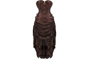 Jacquard Corset Pirate Skirt Steampunk Leather Corsets Bustiers Costume: Jacquard Weave and Production Notes