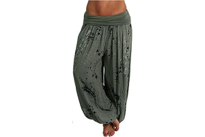 Harem Pants Women Hippie High Waist Boho Petite Length Pants 2024 Plus Size Causal Yoga Flowy Lounge Pajama Joggers: Print Design and Production Notes