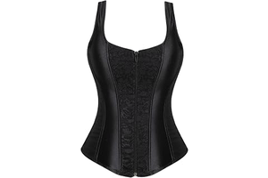Women's Lace up Gothic Jacquard Shoulder Straps Overbust Corset Bustiers: Jacquard Weave and Production Notes