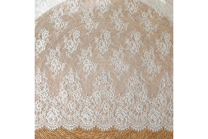 59" × 3 Yard Floral Pattern Lace Fabric with Eyelash Edge Embroidered French Lace Fabric for Home Decor, Garment Sewing, Tablecloth, Curtains: Fabric Sourcing and Quality Notes