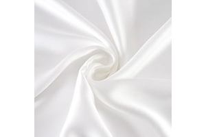 Maxfeel 100% Pure Mulberry Silk Charmuse Solid Dyed Fabric Multicolor for Bedding Dress - Sold by Yard or Half Yard (#White): Fabric Sourcing and Quality Notes