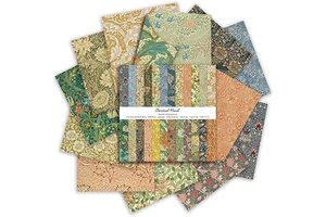 12 x 12in Vintage Flowers Scrapbook Paper Pad,24 Sheets Colorful Artistic Pattern Aesthetics Print Floral DIY Crafts Collage for Photo Album: Print Design and Production Notes