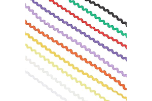 GORGECRAFT 54 Yard/ 50m 10 Colors RIC Rac Wave Bending Fringe Trim Ribbon Rick Rack Wrapping Fabric Ribbon for Clothes Dress Sewing Flower: Fabric Sourcing and Quality Notes