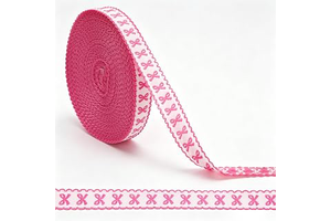 Whaline Pink Bow Jacquard Embroidered Ribbon Trim 20 Yard Coquette Bowknot Embroidery Lace Ribbon for Wedding Birthday Decor Wreath Bow DIY: Jacquard Weave and Production Notes