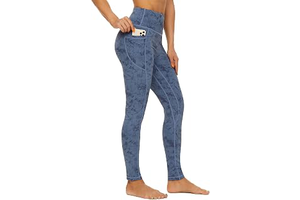 High Waisted Leggings for Women with Pockets, Womens Yoga Pants Stretch Workout Leggings Tummy Control: Print Design and Production Notes